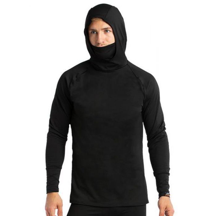 PROWIKIMAX_BUILT_IN_HOODED_SHIRT_W__HEATR_BLACK_2XL PROWIKIMAX_BUILT_IN_HOODED_SHIRT_W__HEATR_BLACK_2XL