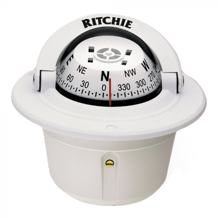 Ritchie_F_50W_Explorer_Compass___Flush_Mount___White Ritchie_F_50W_Explorer_Compass___Flush_Mount___White