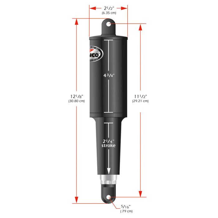Lenco_101_Standard_Actuator___12V___2_1_4__Stroke Lenco_101_Standard_Actuator___12V___2_1_4__Stroke