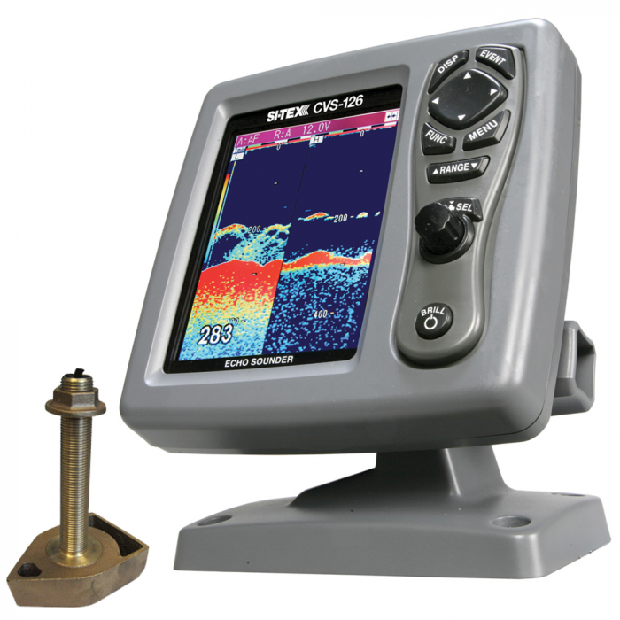 SI_TEX_CVS_126_Dual_Frequency_Color_Echo_Sounder_w_600kW_Thru_Hull_Transducer_1700_50_200T_CX SI_TEX_CVS_126_Dual_Frequency_Color_Echo_Sounder_w_600kW_Thru_Hull_Transducer_1700_50_200T_CX