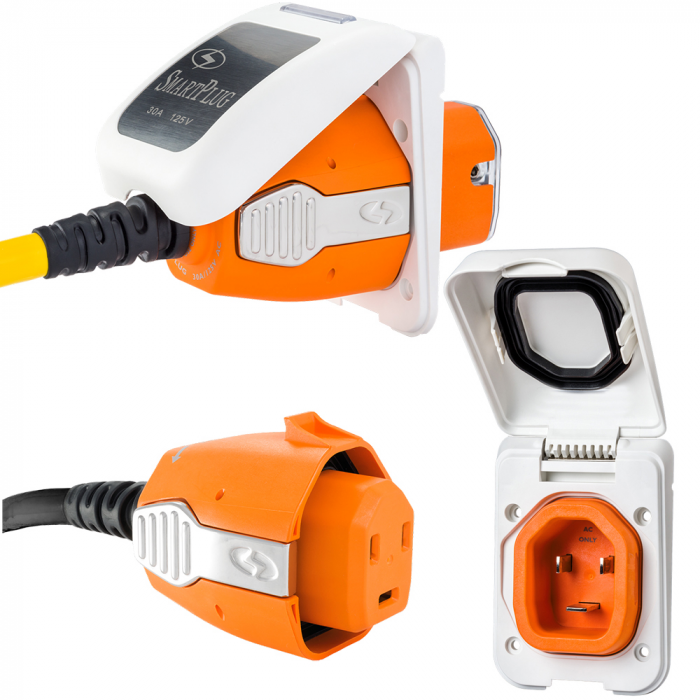 SmartPlug_30_Amp_Non_Metallic_White_Inlet__amp__Plug_Combo___Boat__amp__RV SmartPlug_30_Amp_Non_Metallic_White_Inlet__amp__Plug_Combo___Boat__amp__RV