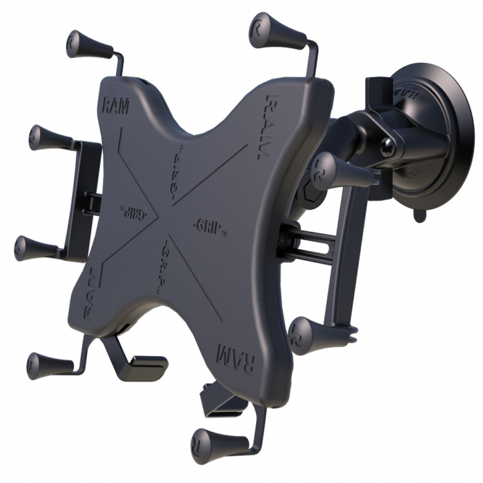 RAM_Mount_Twist_Lock_trade__Suction_Cup_Mount_w_Universal_X_Grip_reg__Cradle_for_12__Large_Tablets RAM_Mount_Twist_Lock_trade__Suction_Cup_Mount_w_Universal_X_Grip_reg__Cradle_for_12__Large_Tablets