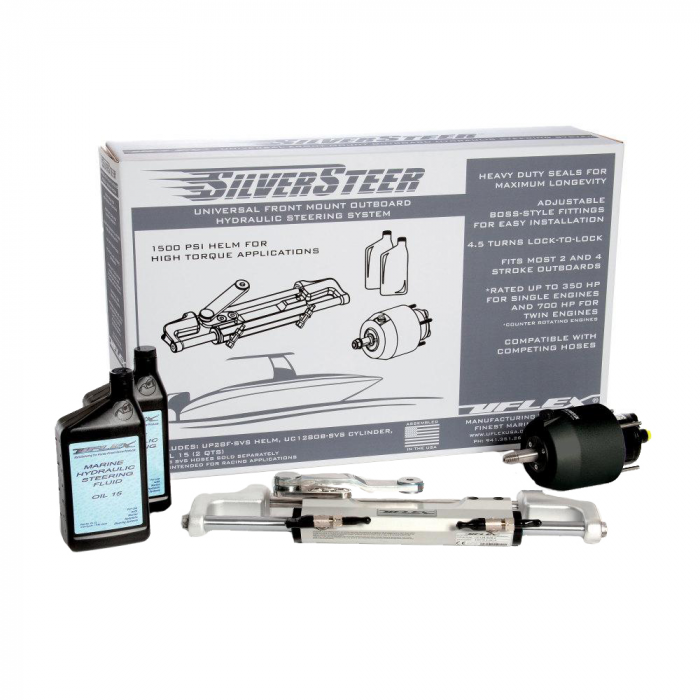 Uflex_SilverSteer_trade__Universal_Front_Mount_Outboard_Hydraulic_Steering_System_w__UC128_SVS_1_Cylinder Uflex_SilverSteer_trade__Universal_Front_Mount_Outboard_Hydraulic_Steering_System_w__UC128_SVS_1_Cylinder
