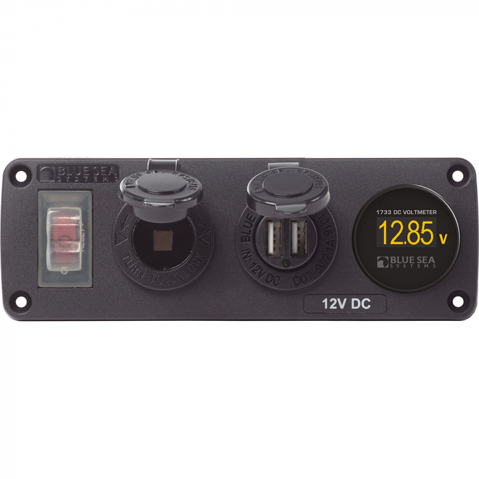 Blue_Sea_4366_Water_Resistant_USB_Accessory_Panel___Circuit_Breaker__12V_Socket__Dual_USB_Charger__Mini_Voltmeter Blue_Sea_4366_Water_Resistant_USB_Accessory_Panel___Circuit_Breaker__12V_Socket__Dual_USB_Charger__Mini_Voltmeter