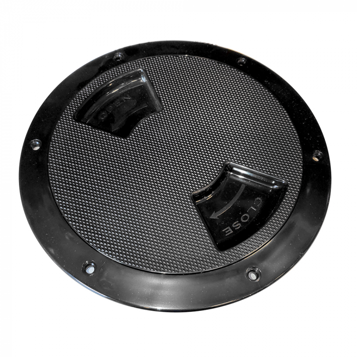 Sea_Dog_Quarter_Turn_Textured_Deck_Plate_w_Internal_Collar___Black___8_ Sea_Dog_Quarter_Turn_Textured_Deck_Plate_w_Internal_Collar___Black___8_