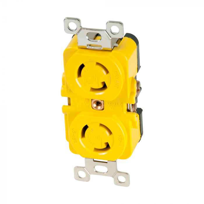 Marinco_Locking_Receptacle___15A__125V___Yellow Marinco_Locking_Receptacle___15A__125V___Yellow