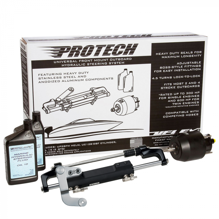 Uflex_PROTECH_3_1_Front_Mount_OB_Hydraulic_System___Includes_UP28_FM_Helm__Oil__amp__UC128_TS_3_Cylinder___No_Hoses Uflex_PROTECH_3_1_Front_Mount_OB_Hydraulic_System___Includes_UP28_FM_Helm__Oil__amp__UC128_TS_3_Cylinder___No_Hoses