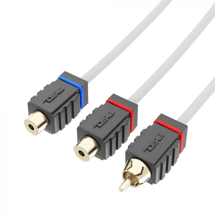 DS18_Marine_Tinned_OFC_RCA_Cable___2_Female_to_1_Male DS18_Marine_Tinned_OFC_RCA_Cable___2_Female_to_1_Male