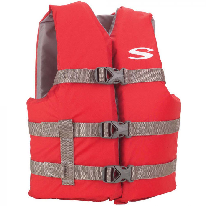 Stearns_Youth_Classic_Vest_Life_Jacket___50_90lbs___Red_Grey Stearns_Youth_Classic_Vest_Life_Jacket___50_90lbs___Red_Grey