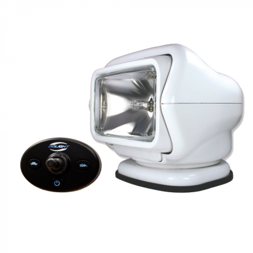 Golight_Stryker_Searchlight_12V_w_Wired_Dash_Control_w_20__Wire_Harness___White