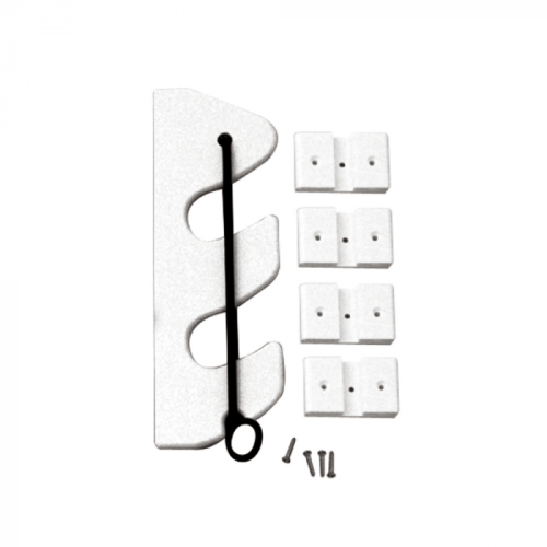 TACO_2_Rod_Poly_Bungee_Rod_Holder_Rack___White