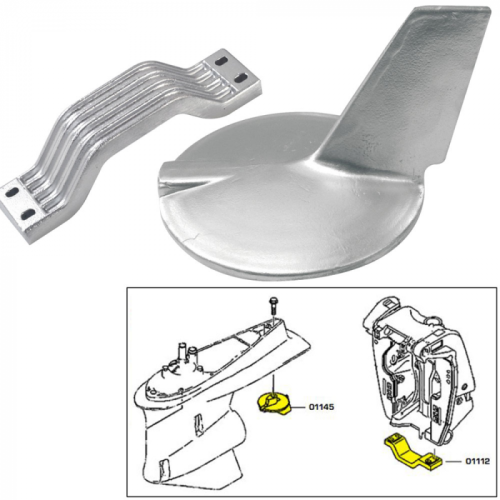 Tecnoseal_Anode_Kit_w_Hardware___Yamaha_200_300HP_Hi_Performance___Zinc