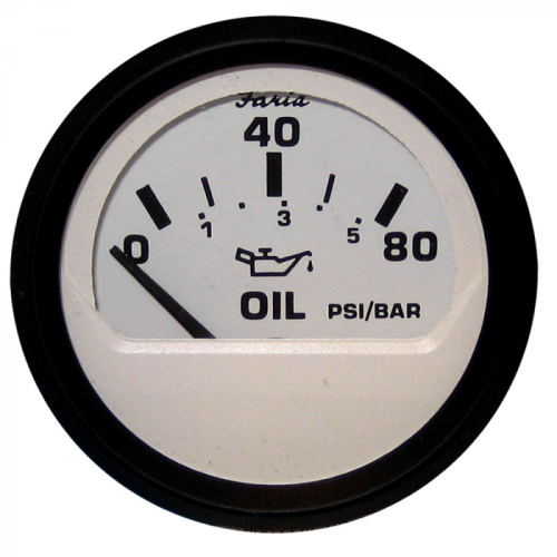 Faria_Euro_White_2__Oil_Pressure_Gauge__80_PSI_