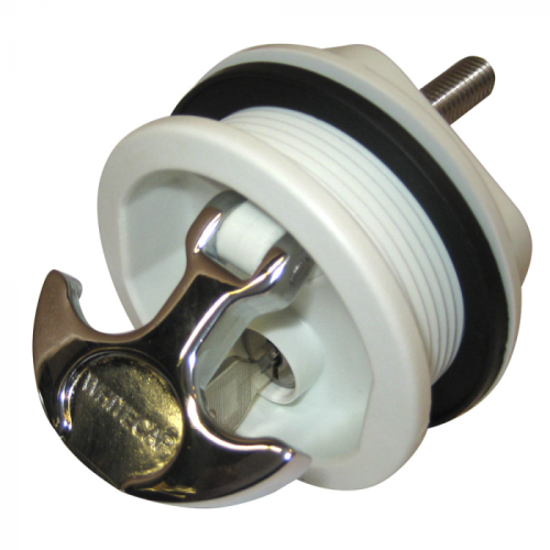 Whitecap_T_Handle_Latch___Chrome_Plated_Zamac_White_Nylon___Locking___Freshwater_Use_Only