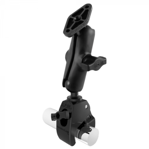 RAM_Mount_Medium_Tough_Claw__153__Base_w_Double_Socket_Arm___Diamond_Base_Adapter