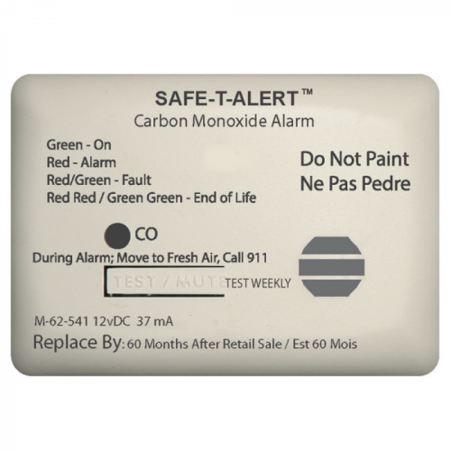 Safe_T_Alert_62_Series_Carbon_Monoxide_Alarm_w_Relay___12V___62_541_Marine_RLY_NC___Surface_Mount___White