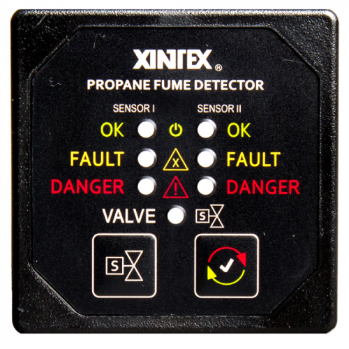 Xintex_Propane_Fume_Detector___Alarm_w_2_Plastic_Sensors___Solenoid_Valve___Square_Black_Bezel_Display Xintex_Propane_Fume_Detector___Alarm_w_2_Plastic_Sensors___Solenoid_Valve___Square_Black_Bezel_Display