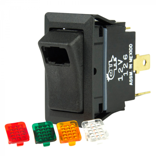 BEP_SPST_Rocker_Switch___1_LED_w_4_Colored_Covers___12V_24V___ON_OFF BEP_SPST_Rocker_Switch___1_LED_w_4_Colored_Covers___12V_24V___ON_OFF