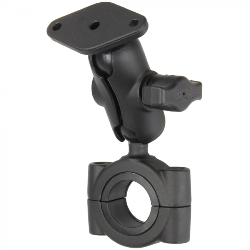 RAM_Mount_RAM_reg__Torque_trade__1_1_8____1_1_2__Diameter_Handlebar_Rail_Base_with_B_Size_1__Ball__Short_Arm_and_Diamond_Plate