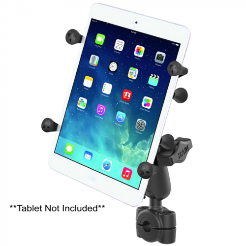 RAM_Mount_RAM_reg__Torque_trade__3_8____5_8__Diameter_Mini_Rail_Base_with_1__Ball__Medium_Arm_and_X_Grip_reg__for_7_8__Tablets