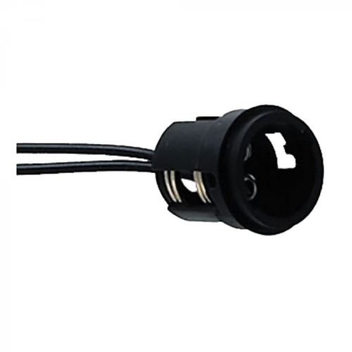 Perko_Double_Contact_Bayonet_Socket___Black_Polymer_w_10__Pigtail