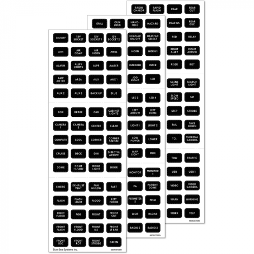 Blue_Sea_7870_Black_180_Label_Set___Emergency_Vehicles Blue_Sea_7870_Black_180_Label_Set___Emergency_Vehicles