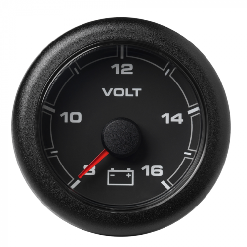 Veratron_52MM__2_1_16___OceanLink_Battery_Voltage_Gauge___8_to_16_V___Black_Dial__amp__Bezel