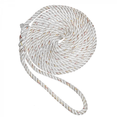 New_England_Ropes_5_8__X_50__39__Premium_Nylon_3_Strand_Dock_Line___White_w_Tracer