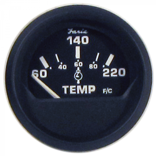 Faria_Euro_Black_2__Cylinder_Head_Temperature_Gauge__60_to_220_deg__F__with_Sender Faria_Euro_Black_2__Cylinder_Head_Temperature_Gauge__60_to_220_deg__F__with_Sender