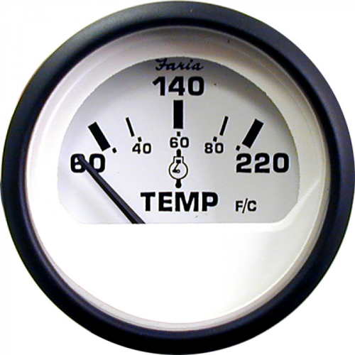 Faria_Euro_White_2__Cylinder_Head_Temperature_Gauge__60___220_deg__F_ Faria_Euro_White_2__Cylinder_Head_Temperature_Gauge__60___220_deg__F_