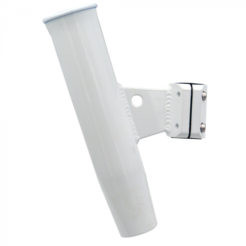 C_E__Smith_Aluminum_Vertical_Clamp_On_Rod_Holder_1_5_16__OD_White_Powdercoat_w_Sleeve