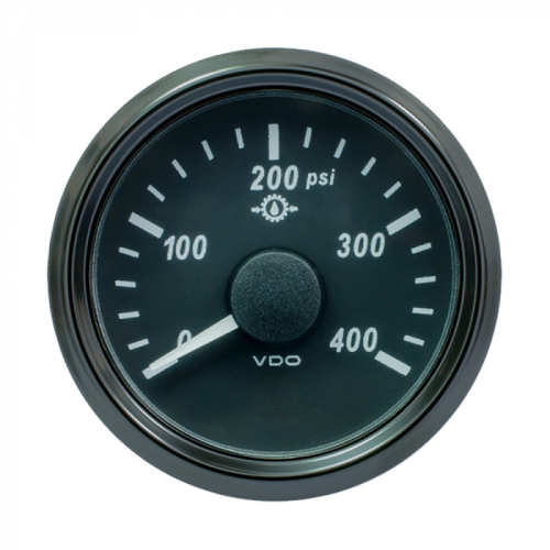 VDO_SingleViu_52mm__2_1_16___Oil_Pressure_Gauge___400_PSI___0_180_Ohm