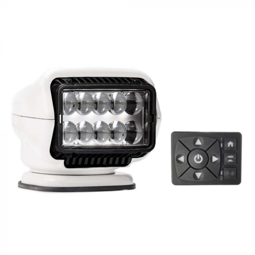Golight_Stryker_ST_Series_Permanent_Mount_White_12V_LED_w_Hard_Wired_Dash_Mount_Remote