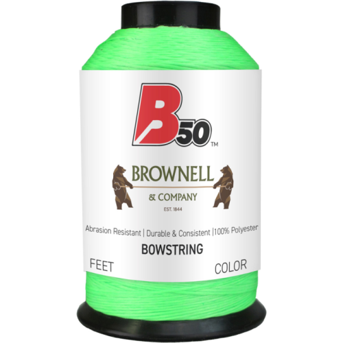 Brownell_B50_Bowstring_Material_Fluorescent_Green1_4_lb_