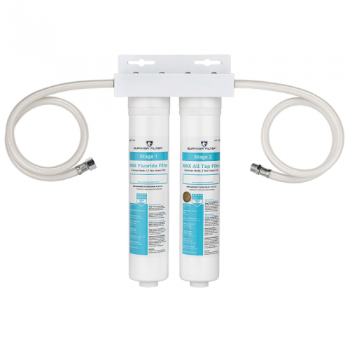 SURVIVOR_FILTER_TM__Max_comma__2_Stage_Fluoride_and_Chlorine_In_Line_Home_Filter SURVIVOR_FILTER_TM__Max_comma__2_Stage_Fluoride_and_Chlorine_In_Line_Home_Filter