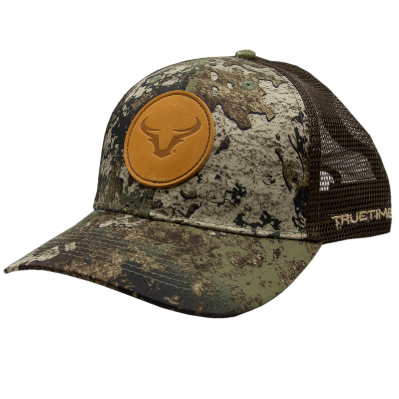 Jack Link's Leather Steer Horn Patch Hat - Strata Camo