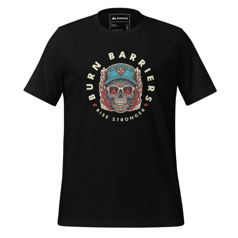 The "Burn Barriers, Rise Stronger" Tshirt Inspired By Omar "Crispy" Avila