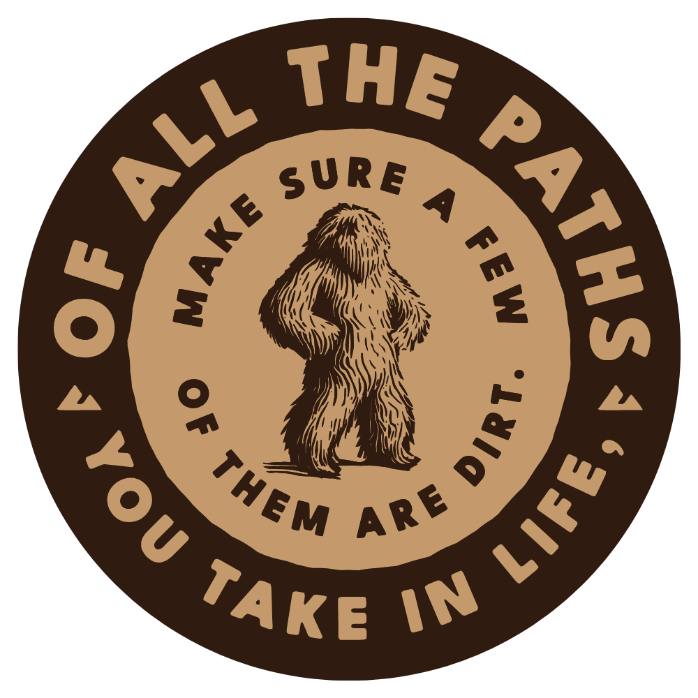 Dirt Road Path 4" Decal