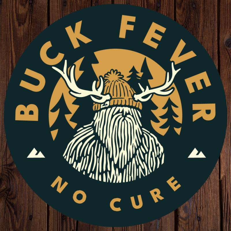 Buck Fever, No Cure 4" Decal