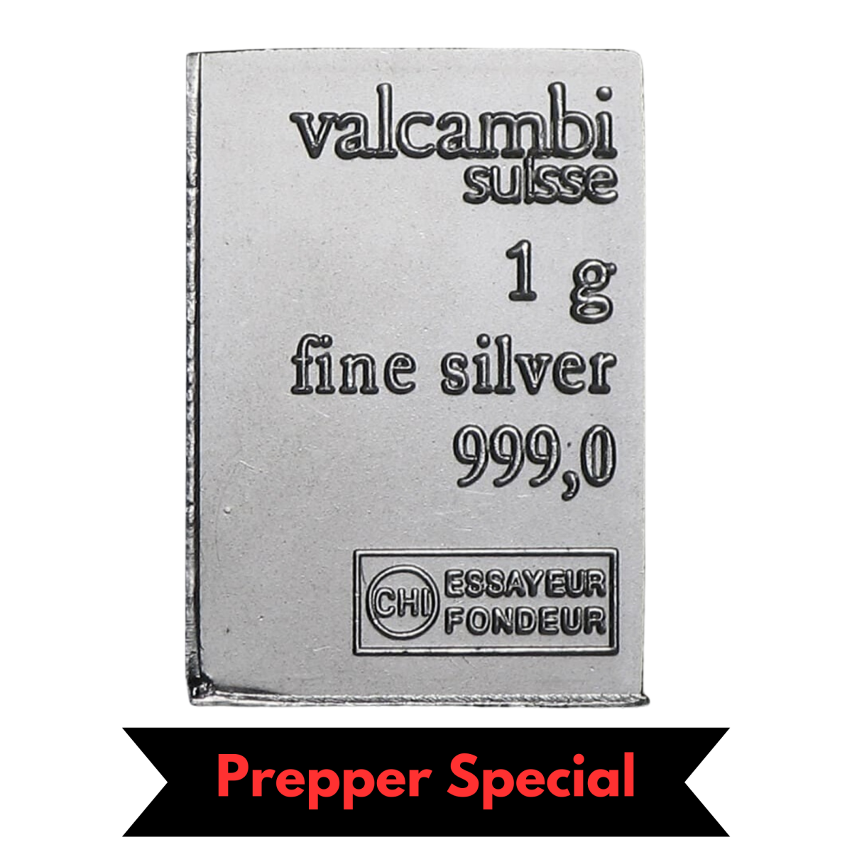1 Gram Silver Valcambi Bar