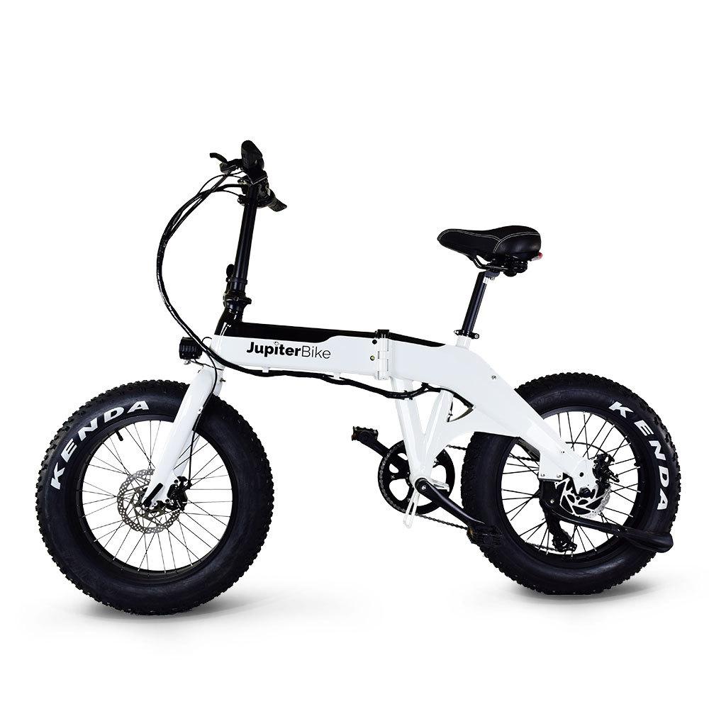Jupiter Bike Defiant Fat Tire Electric Bike White