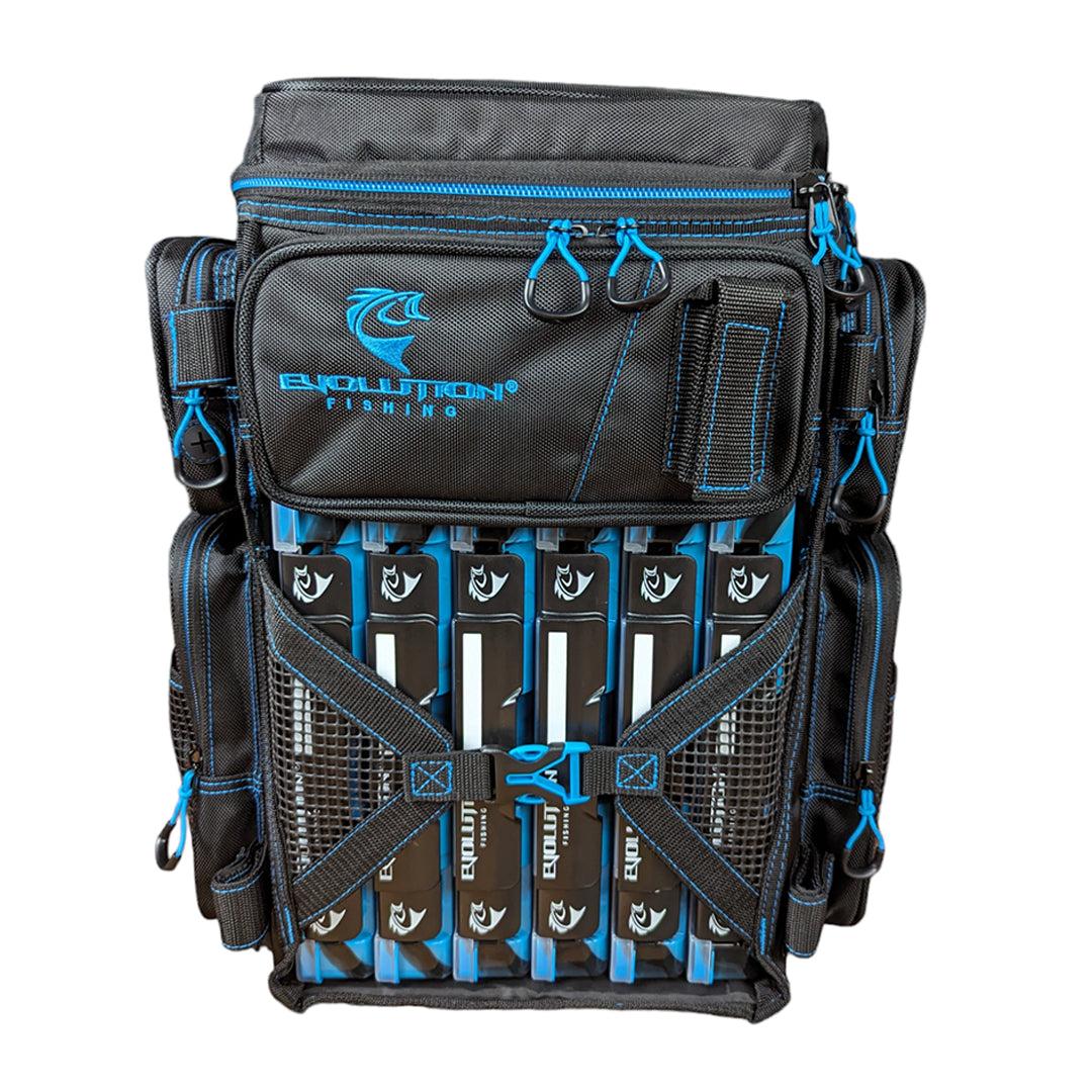Drift Series 3600 Tackle Backpack with Rod Holders & QuikLatch Trays