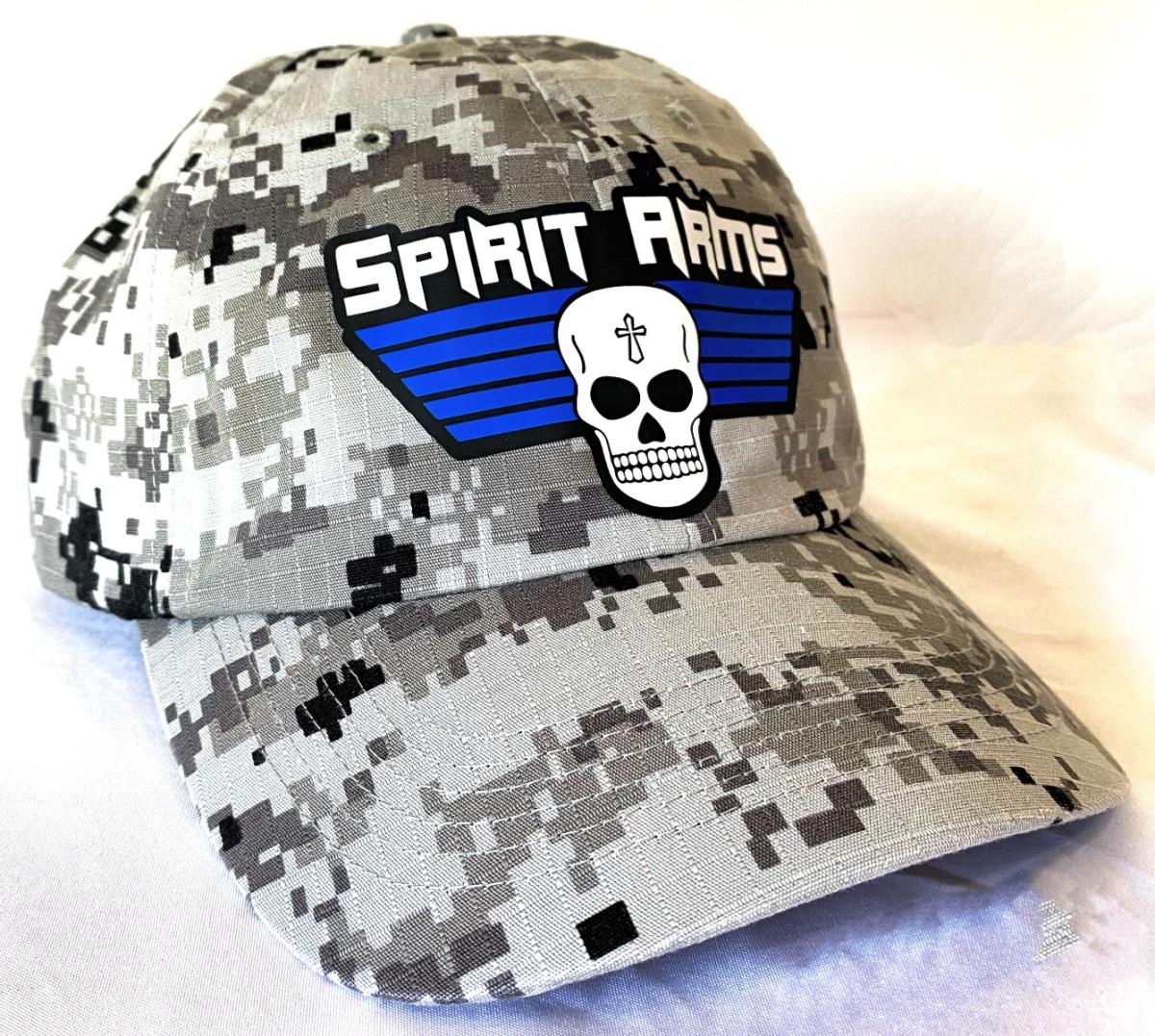 Gray Camo Spirit Arms Hat