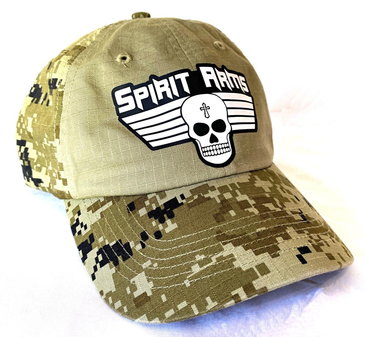 Solid Front Green Camo Hat