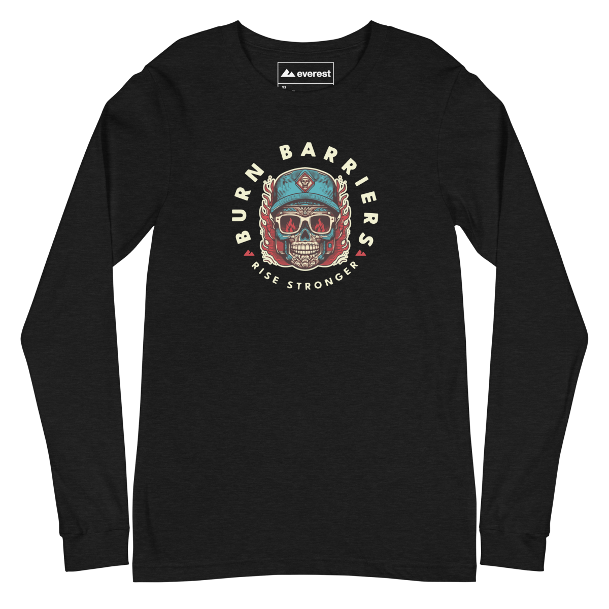 The Burn Barriers, Rise Stronger Long Sleeve Shirt Inspired By Omar "Crispy" Avila